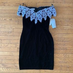 NWT Vintage Gothic Lace scott McClintock dress
